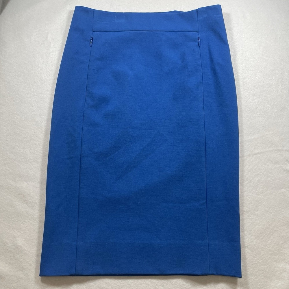 Diane von Furstenberg DVF Blue Pencil Skirt Women's Size 2 Career‎ Office